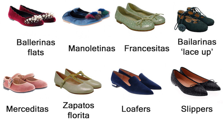 Vocabulario de zapatos