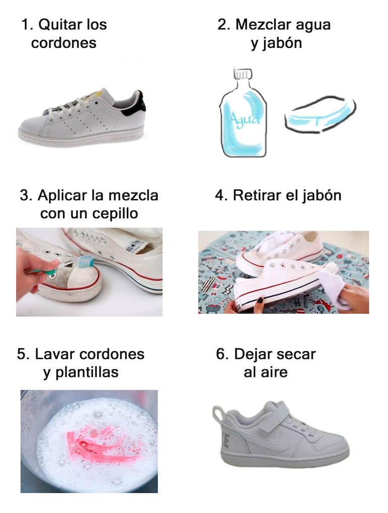 Como lavar zapatillas blancas