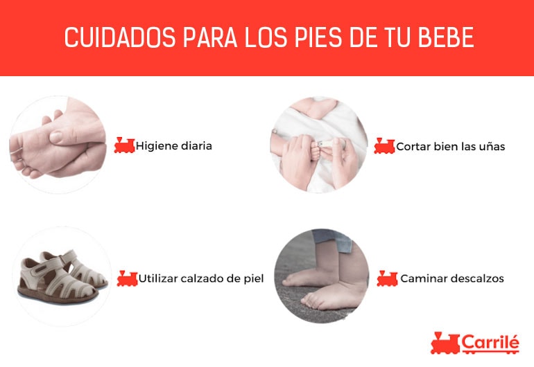 Cuidados evitar el mal olor de los pies de los niños