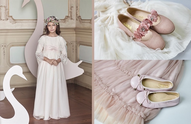 Trajes de comunión 2019, vestidos y zapatos