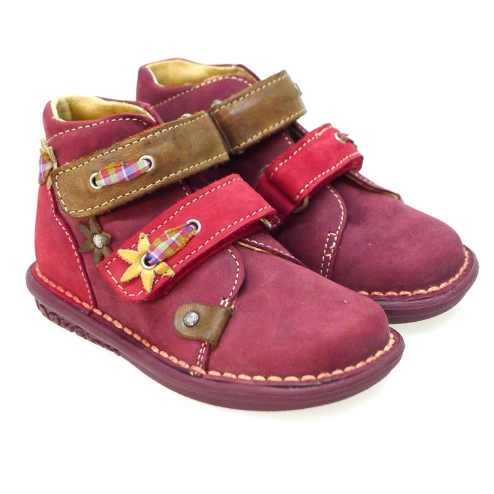 Bota velcro niña Babybotte Karo Rojo