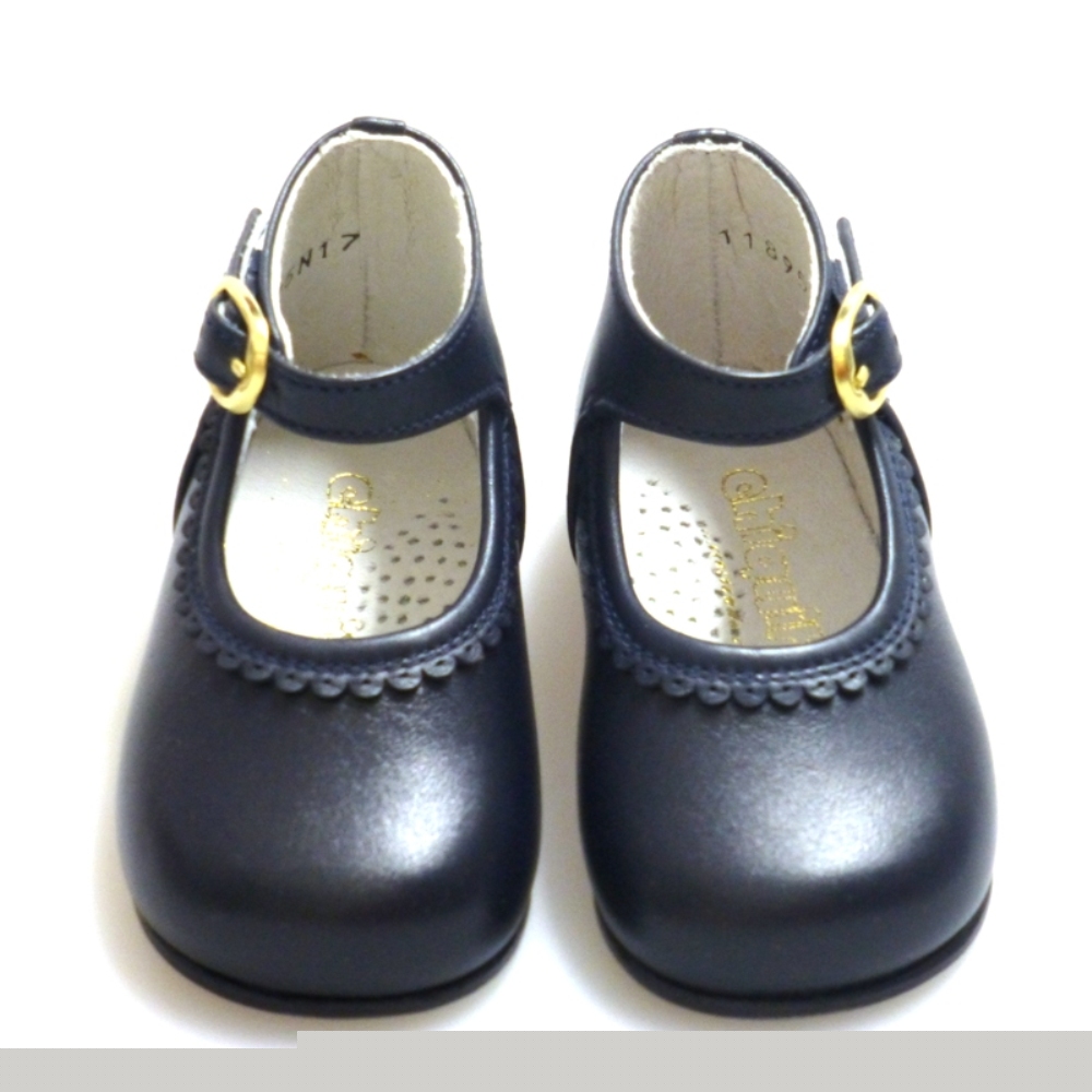Bota mercedes vestir hebilla azul marino Outlet foto 2