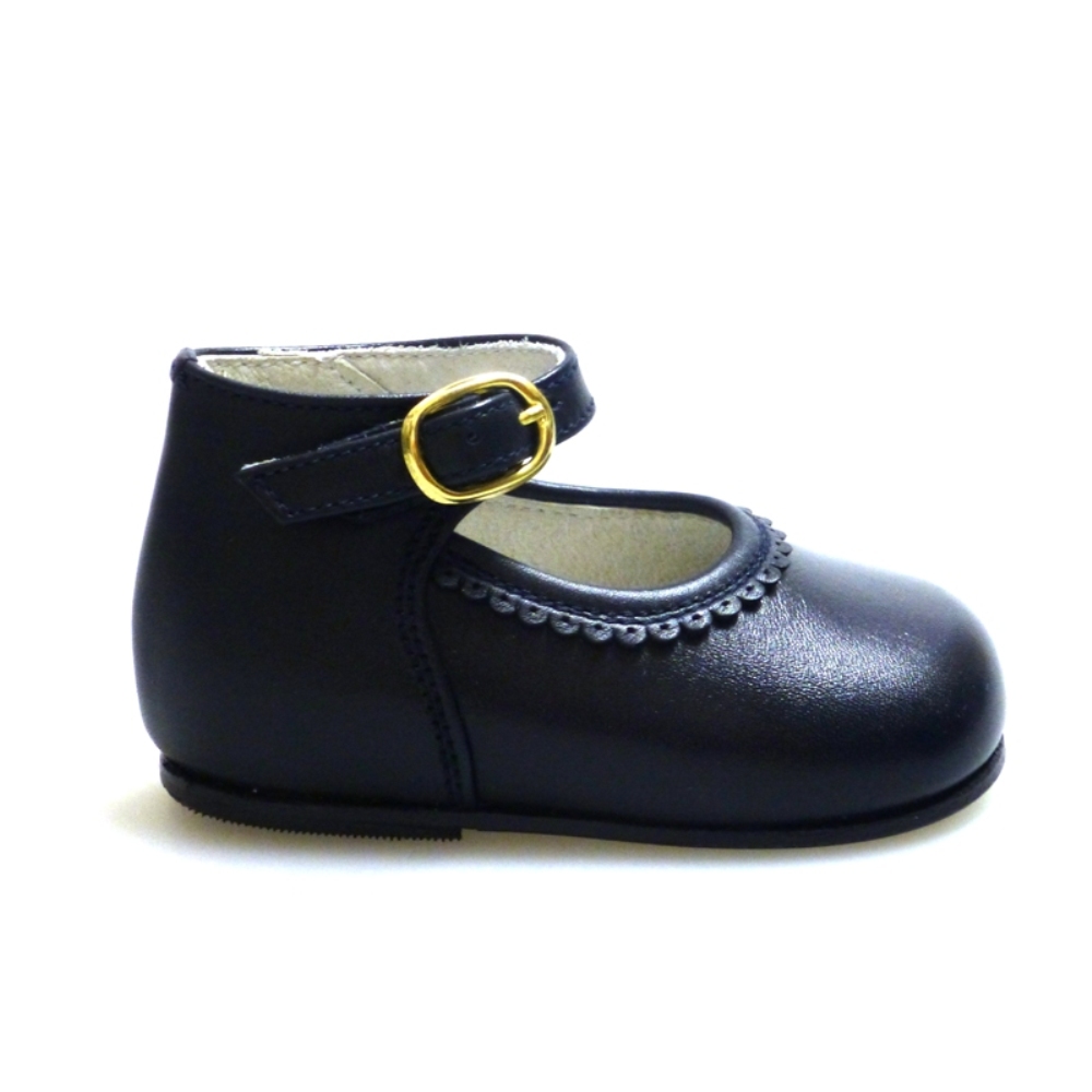 Bota mercedes vestir hebilla azul marino Outlet foto 3