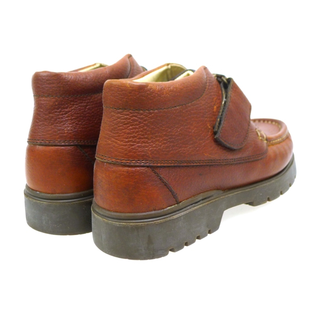 Outlet Bota tipo náutica marrón cierre velcro | Chiquimoc foto 4