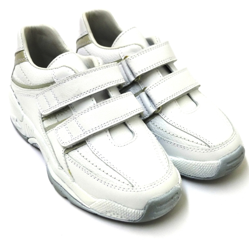 Deportiva Velcros Para Plantilla Mendivil 31173 Blanco/plata