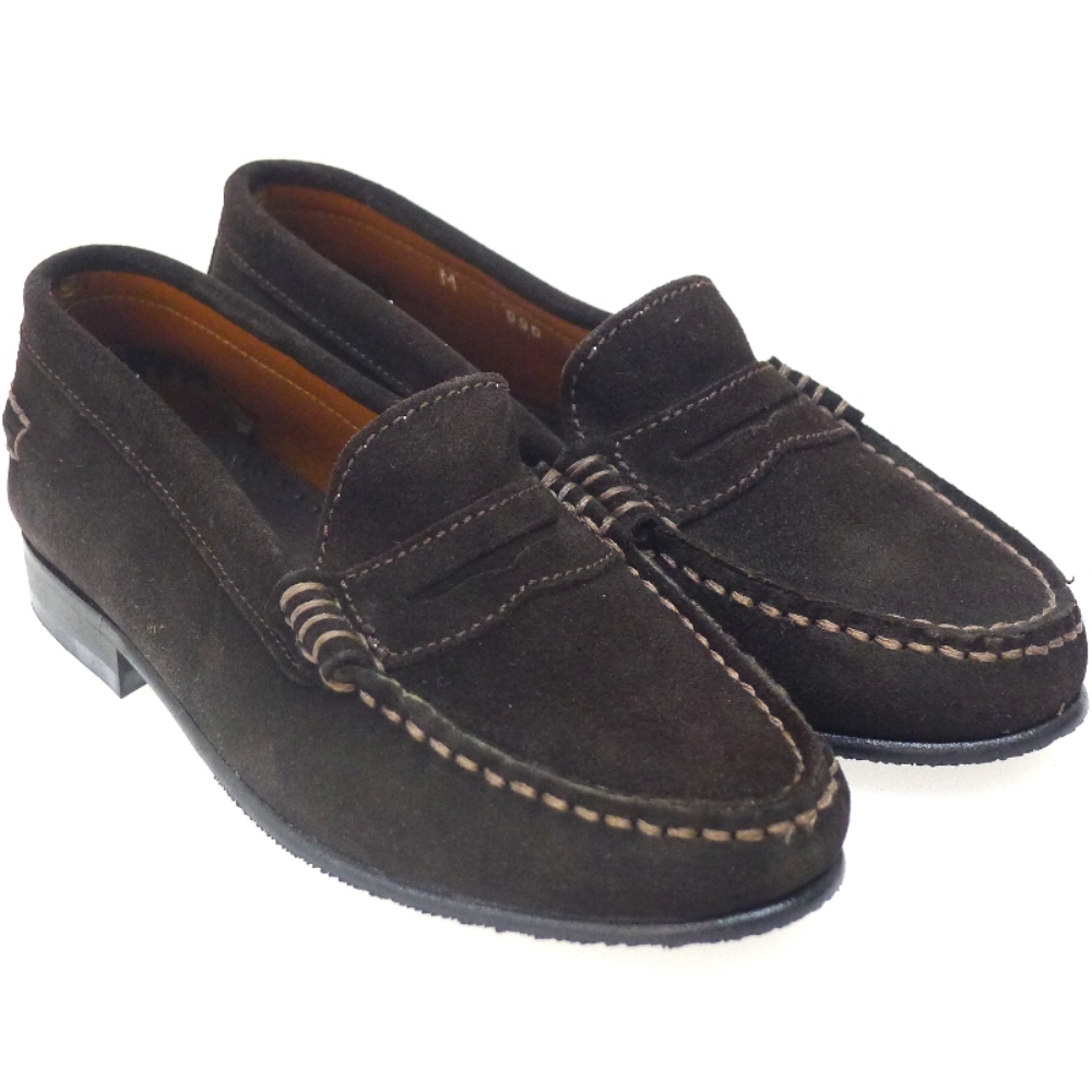 Mocasin Antifaz Niño Ante Marron
