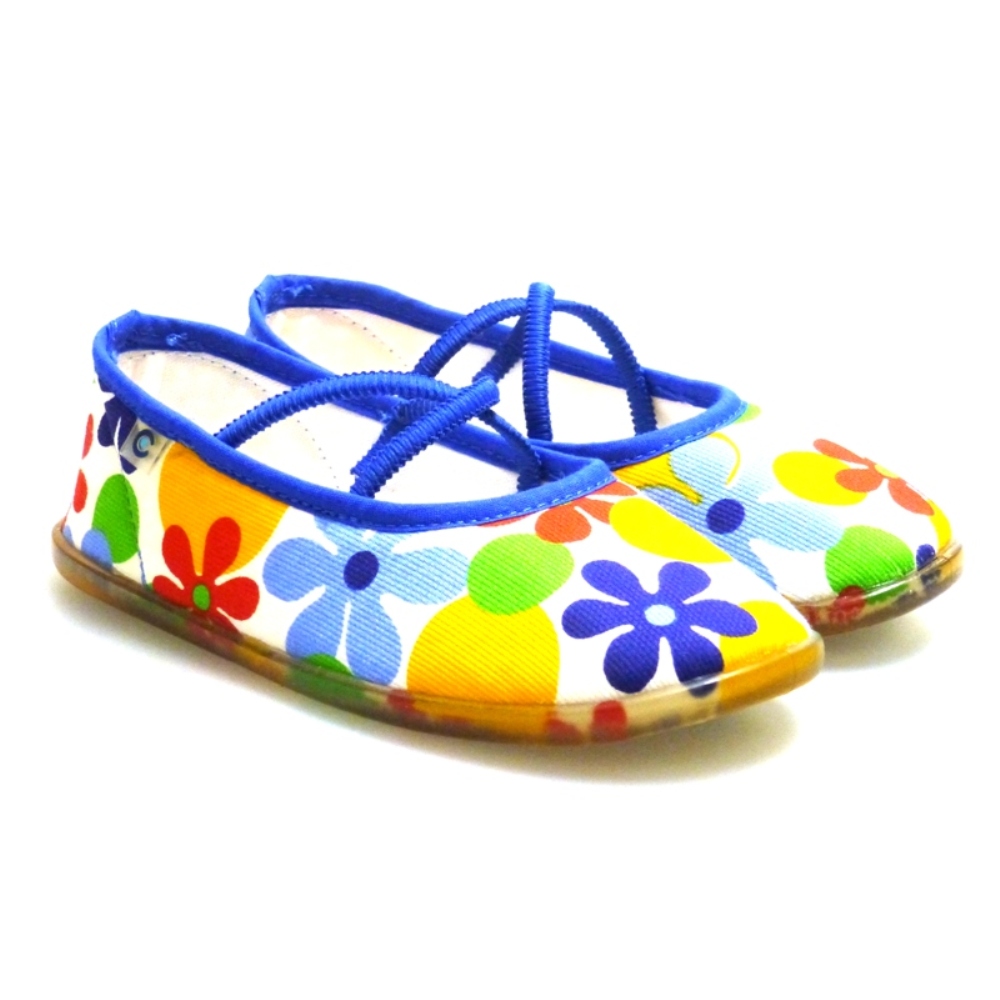 Bailarina De Lona Con Elastico Azul Conguitos 12407