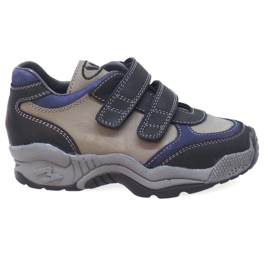 Deportiva Velcro Especial Plantillas Mendivil 31361 Neg/gris/az foto 3
