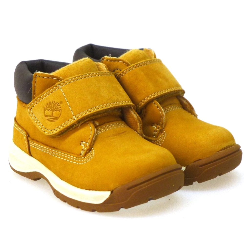 Bota tipo sport con piso Mostaza Velcro Timberland