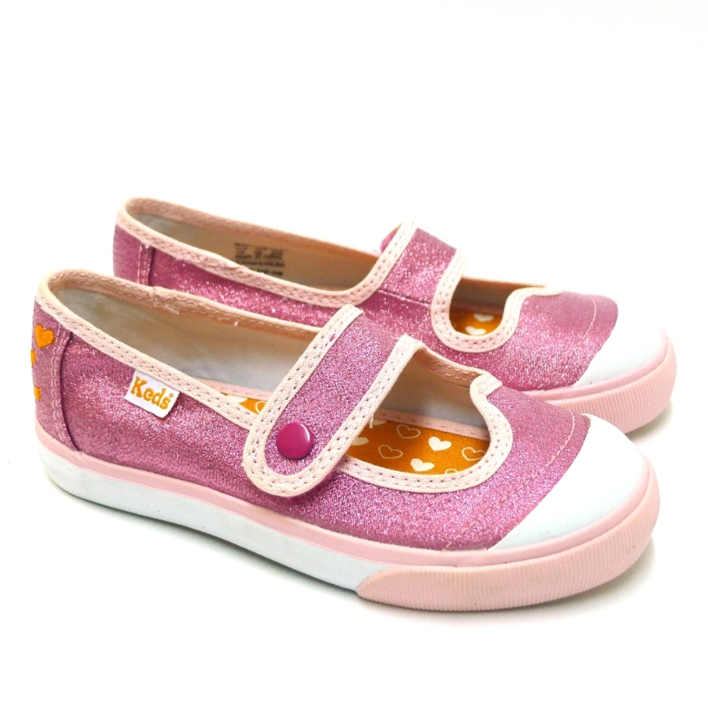 Merceditas Sport  Velcro Glitter brillante Rosa Keds Tf24245