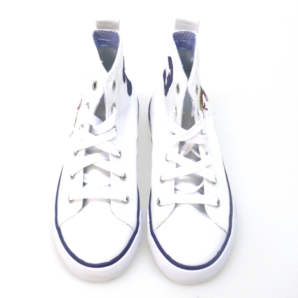 Bota Lona Cordon Raplh Lauren Rugby Blanco foto 2