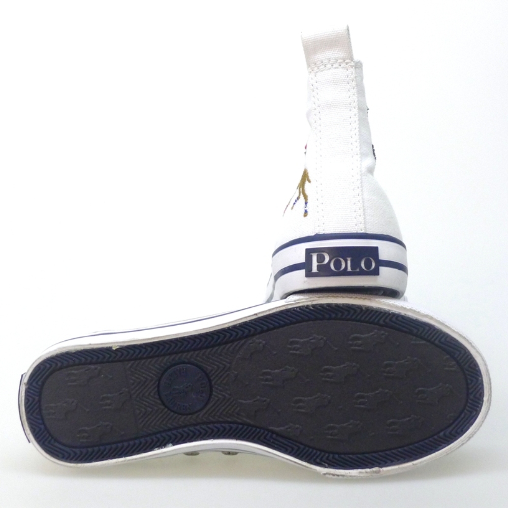 Bota Lona Cordon Raplh Lauren Rugby Blanco foto 4