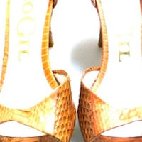 Salon Con Tacon Piel De Serpiente Coral Pago Gil 8013 foto 7