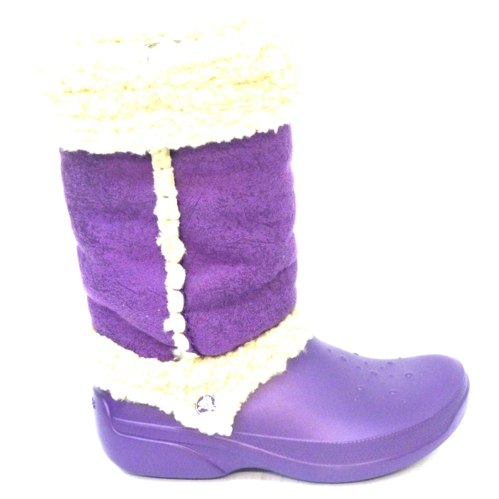Bota descanso barata Crocs Nadia Violeta