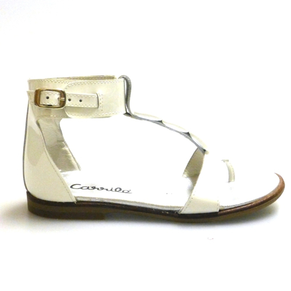 Sandalia Tipo Romana Blanca Clarys 6420 foto 3