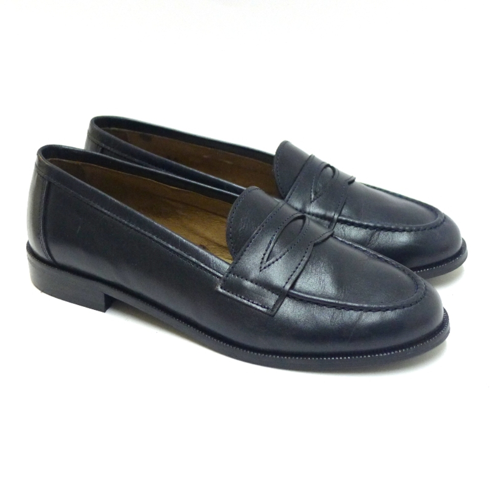 Mocasines colegiales antifaz piel Clarys