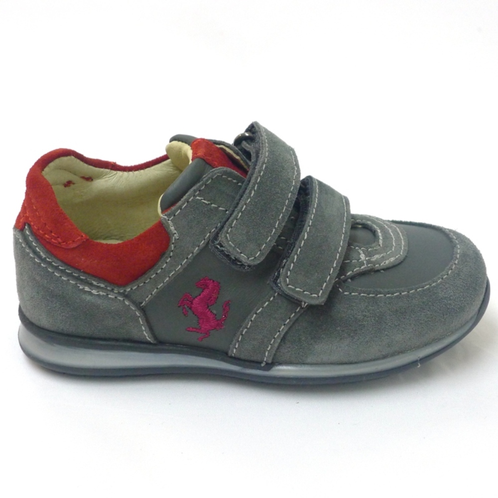 Zapato Deportivo Con Velcro Ferrari Fe2936 Gris foto 3