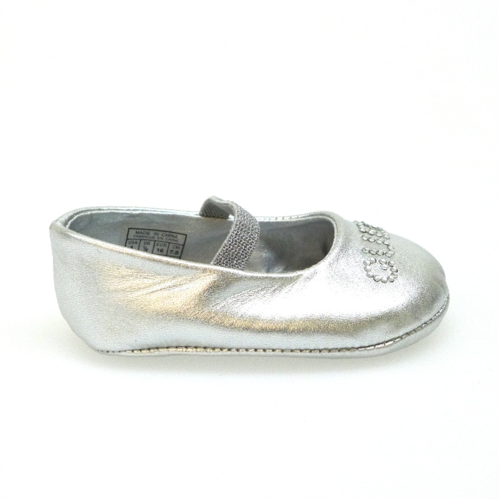 Bailarinas bebé sin suela plata Guess Swan Layette foto 3