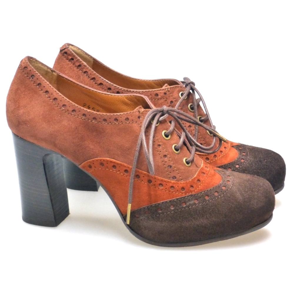 Blucher Tacon Y Cordo Nobuck Marron Pons Quintana 9458