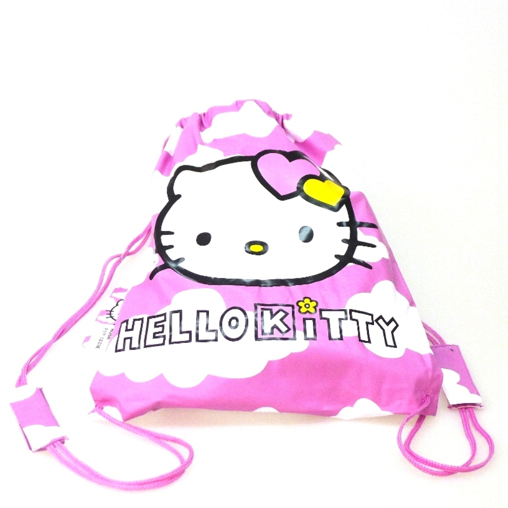 Chubasquero lluvia niña rosa de nubes y Hello Kitty con mochila 17125 foto 2