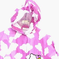 Chubasquero lluvia niña rosa de nubes y Hello Kitty con mochila 17125 foto 4