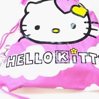 Chubasquero lluvia niña rosa de nubes y Hello Kitty con mochila 17125 foto 5