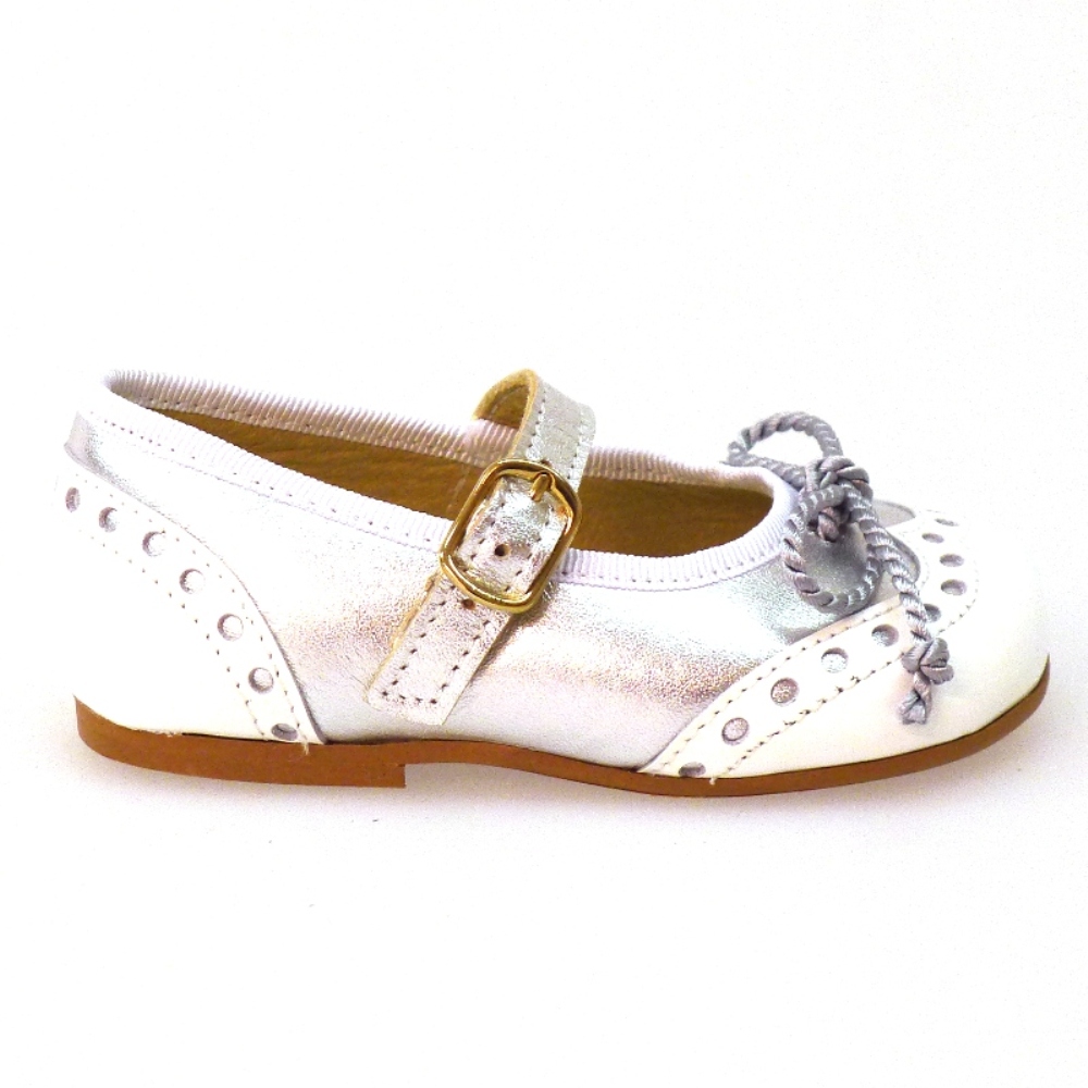 Zapato bebé merceditas metalizada hebilla Clarys 0890 foto 3