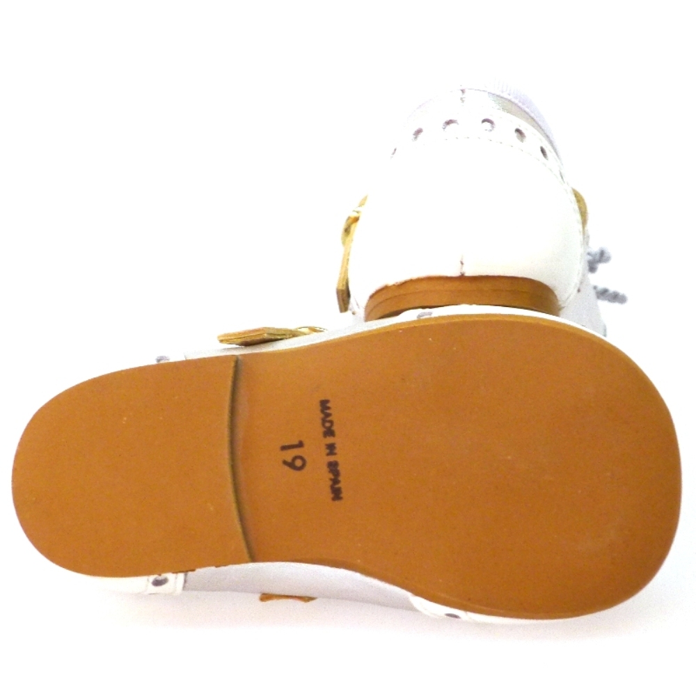 Zapato bebé merceditas metalizada hebilla Clarys 0890 foto 4