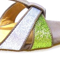 Sandalia Cuña Baja Con Glitter Cafenoir Hh004 foto 5