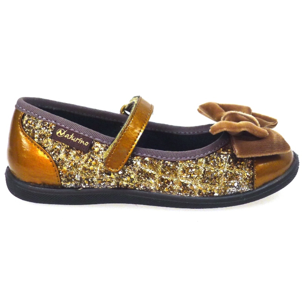 Merceditas Velcro Metalizada Naturino 8047 foto 3