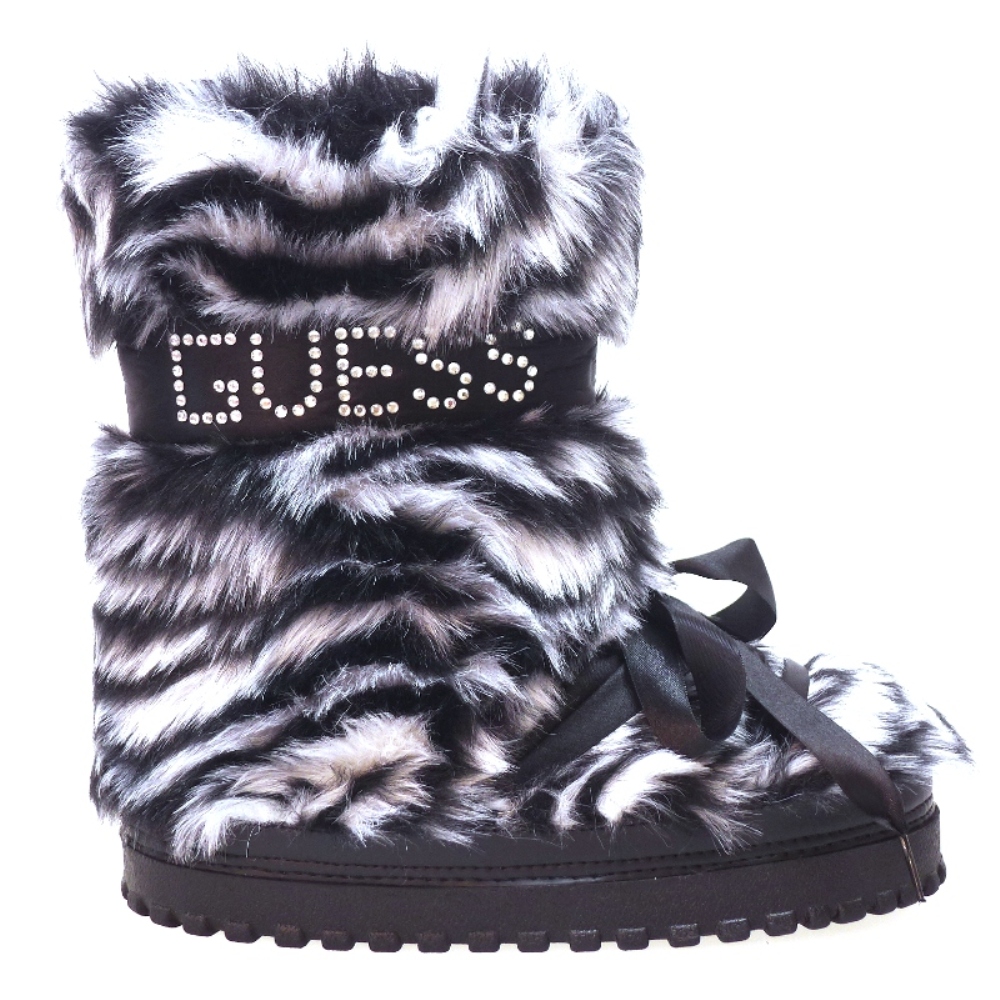 Bota De Descanso Pelo Guess Chalet Zabra Fur foto 3