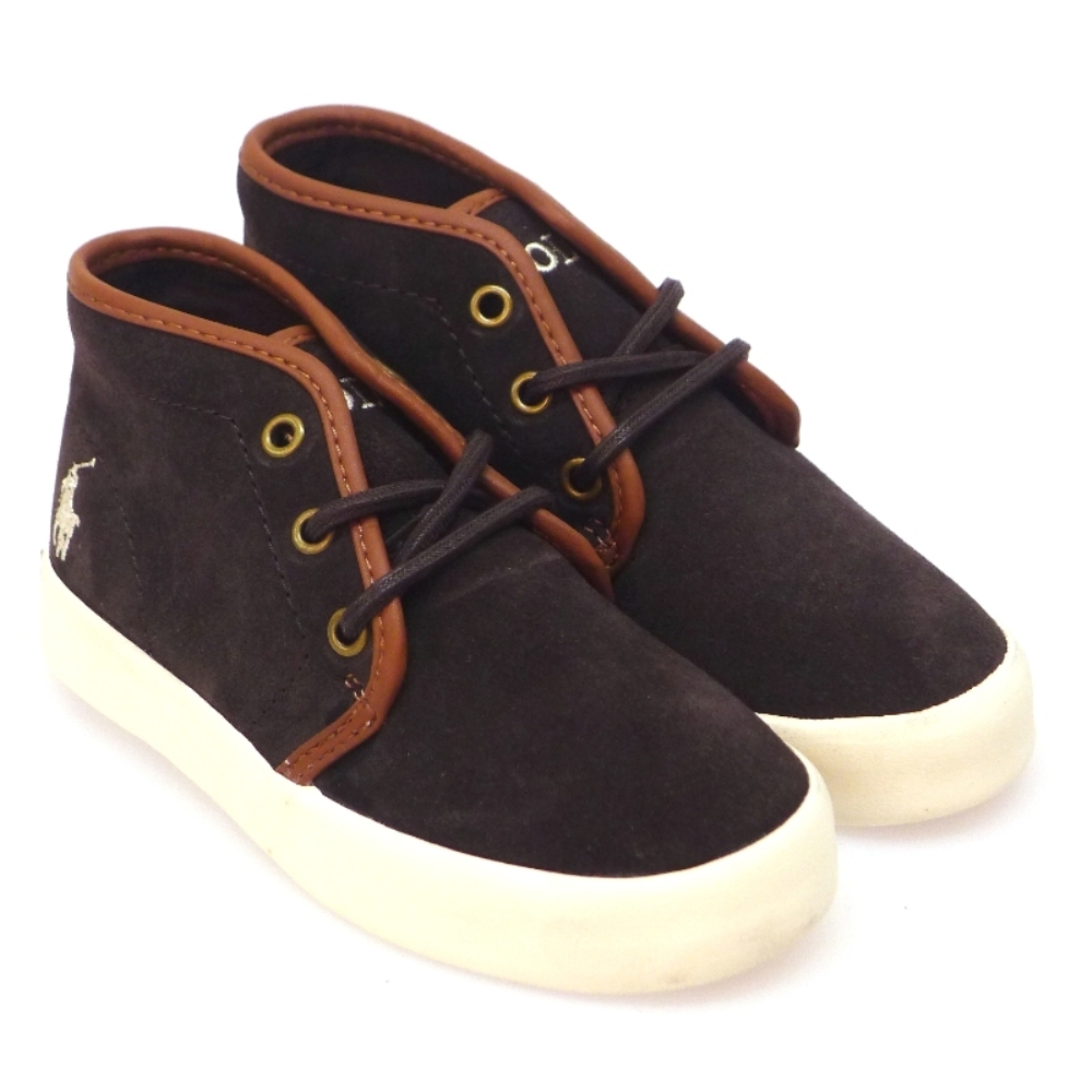 Bota Deportiva Cordon Nobuck Azul Ralph Lauren Ethan Mid