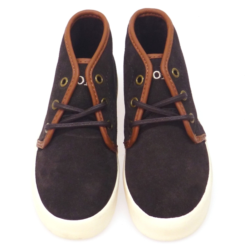Bota Deportiva Cordon Nobuck Azul Ralph Lauren Ethan Mid foto 2