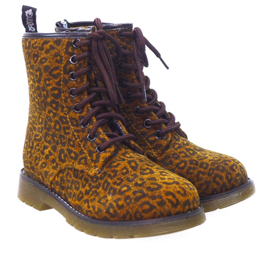 Bot n Militar Cordon Estampado Leopardo Primigi Zowie