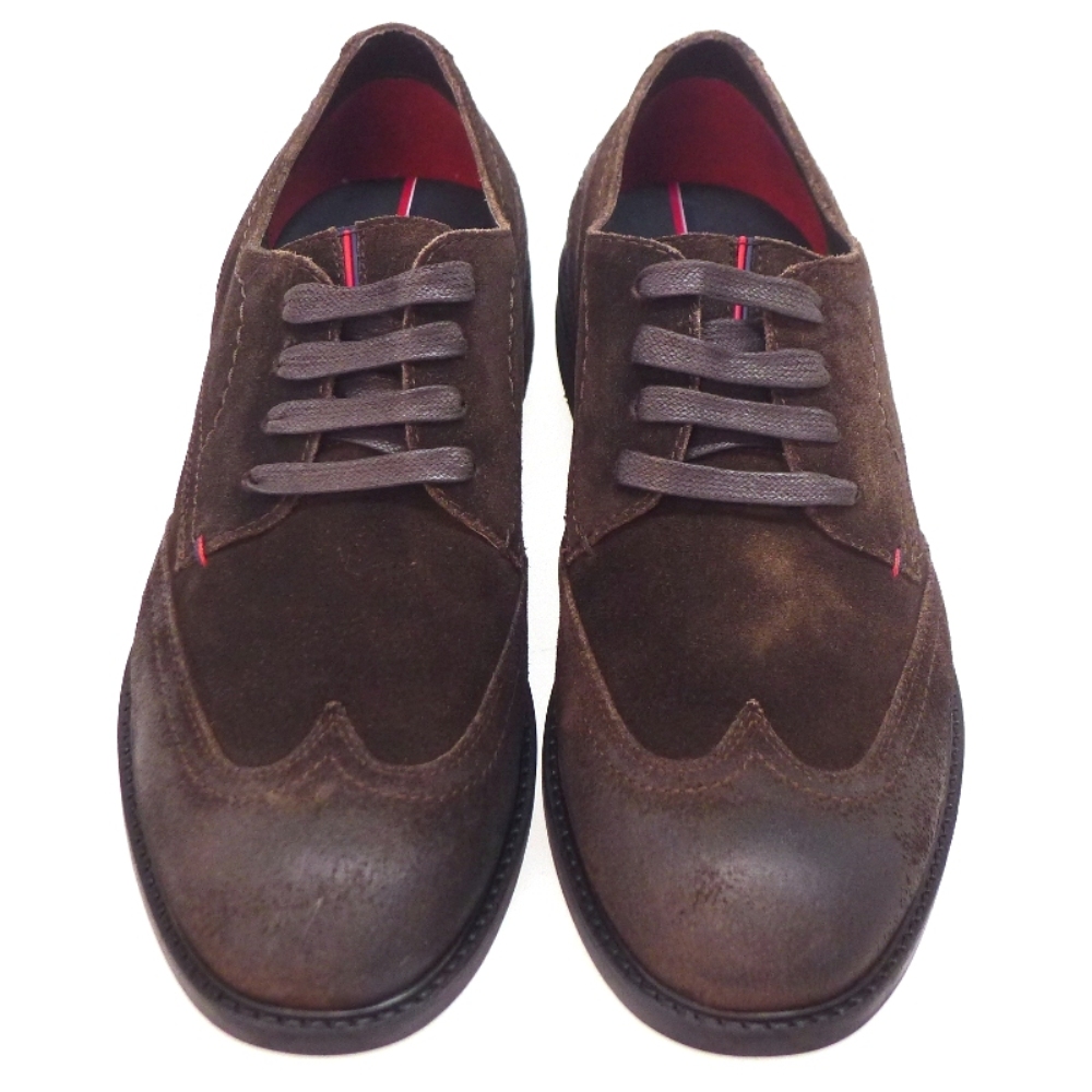 Blucher Caballero Nobuck Marron Tommy Hilfiger Alfrod 1b foto 2