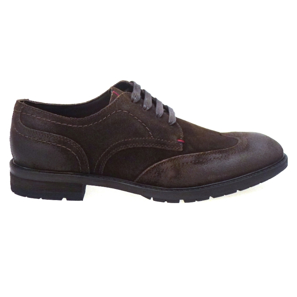 Blucher Caballero Nobuck Marron Tommy Hilfiger Alfrod 1b foto 3