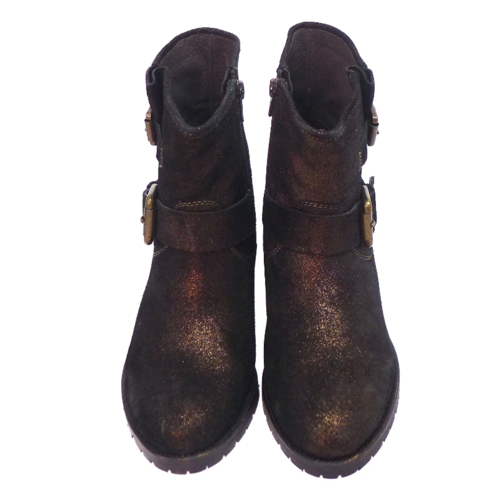 Botin Motero Metalizado Bronce Lola Cruz 614t36kw foto 2