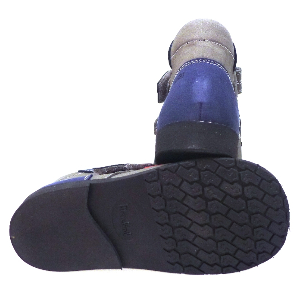 Bota Ortopedica Velcro Para Plantillas Mendivil 71328 Gris/azul foto 4