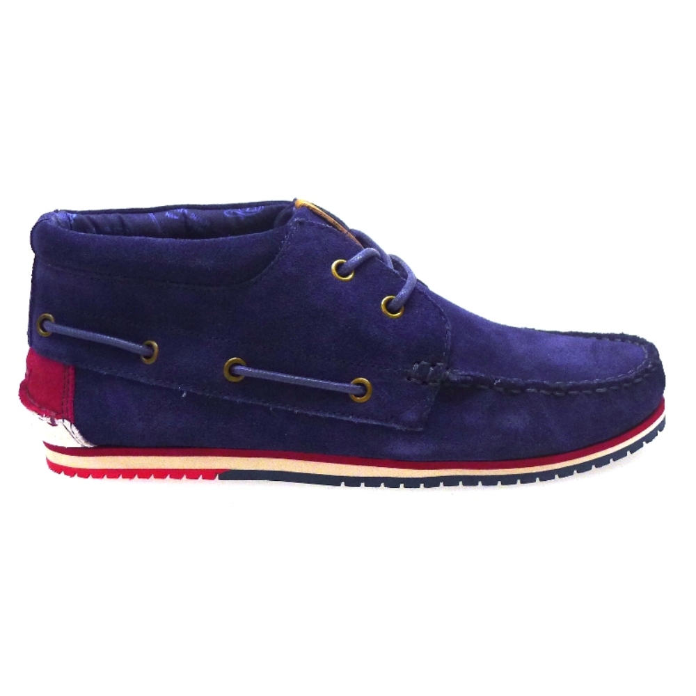Botin Caballero De Cordon Nobuck Azul Tommy Hilfiger Nate 2b foto 3