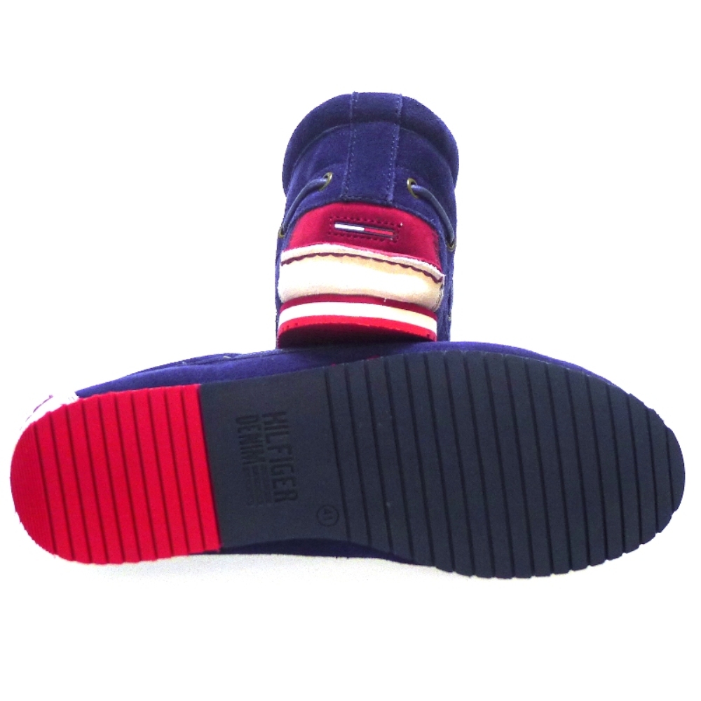 Botin Caballero De Cordon Nobuck Azul Tommy Hilfiger Nate 2b foto 4