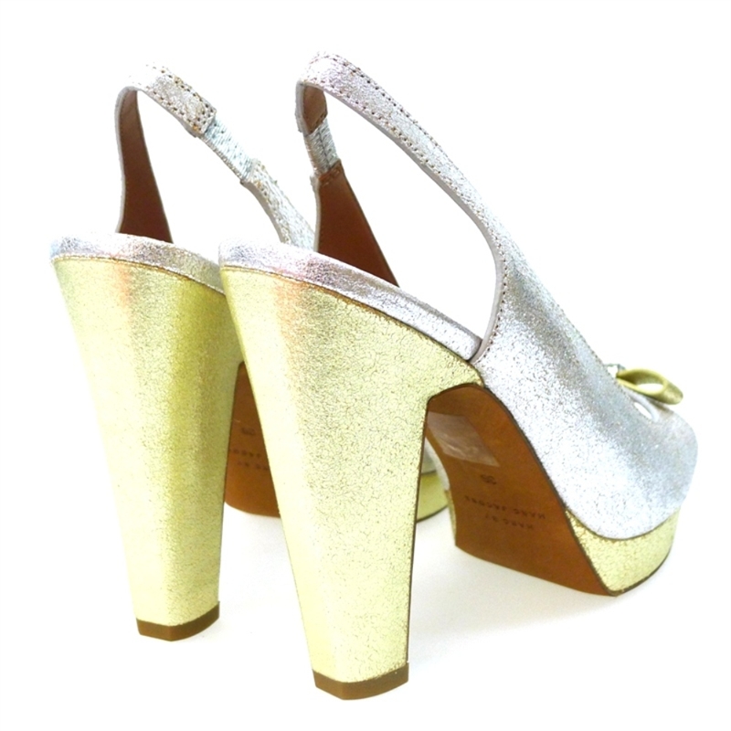 Outlet Peep-toe destalonado tacón y plataforma Marc Jacobs  foto 4