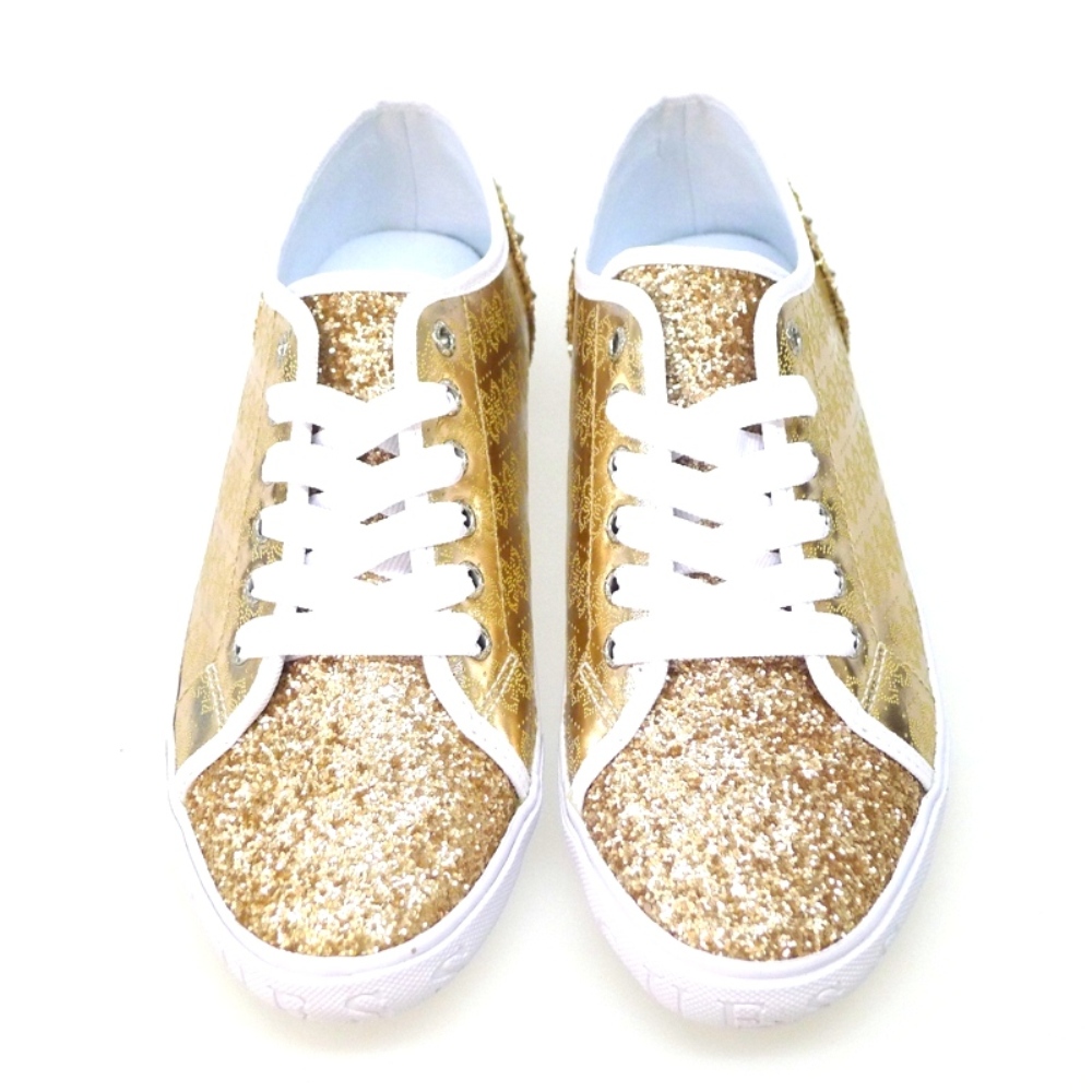 Zapatillas metalizadas con purpurina pala y talón | Guess foto 2