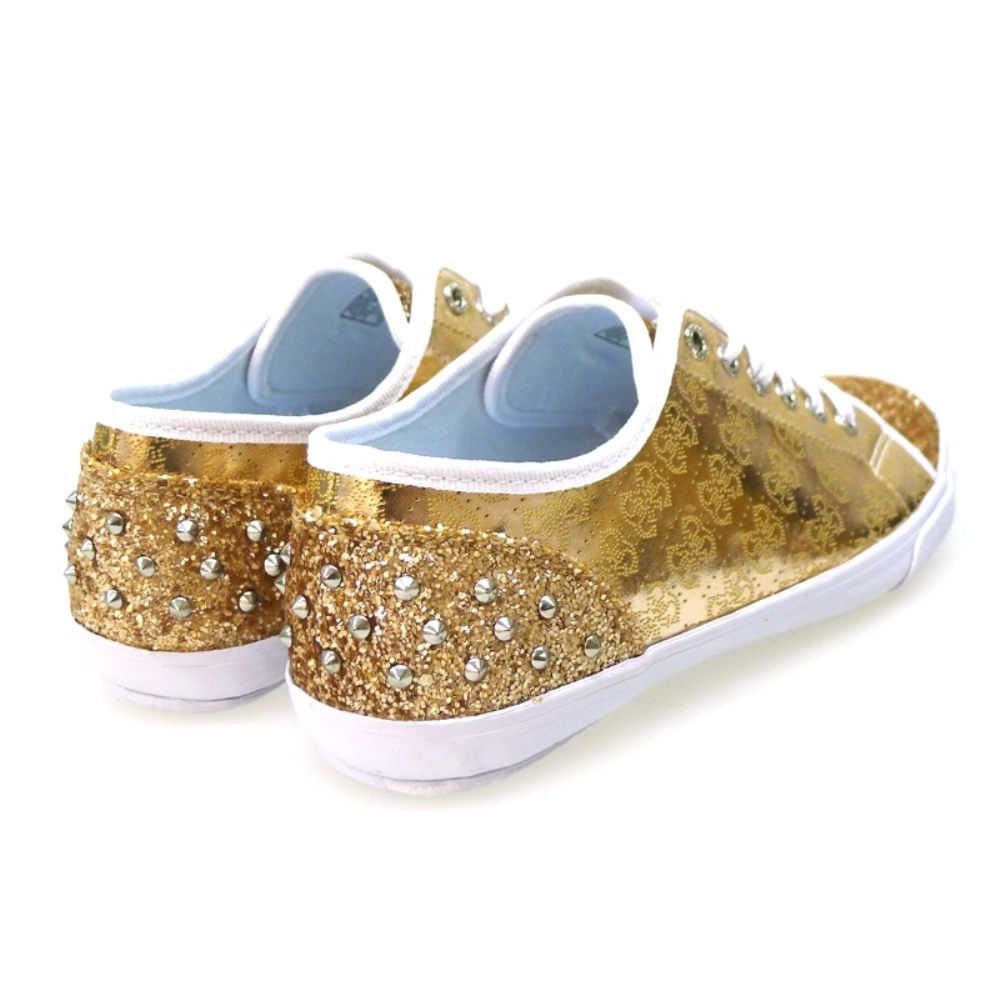 Zapatillas metalizadas con purpurina pala y talón | Guess foto 4