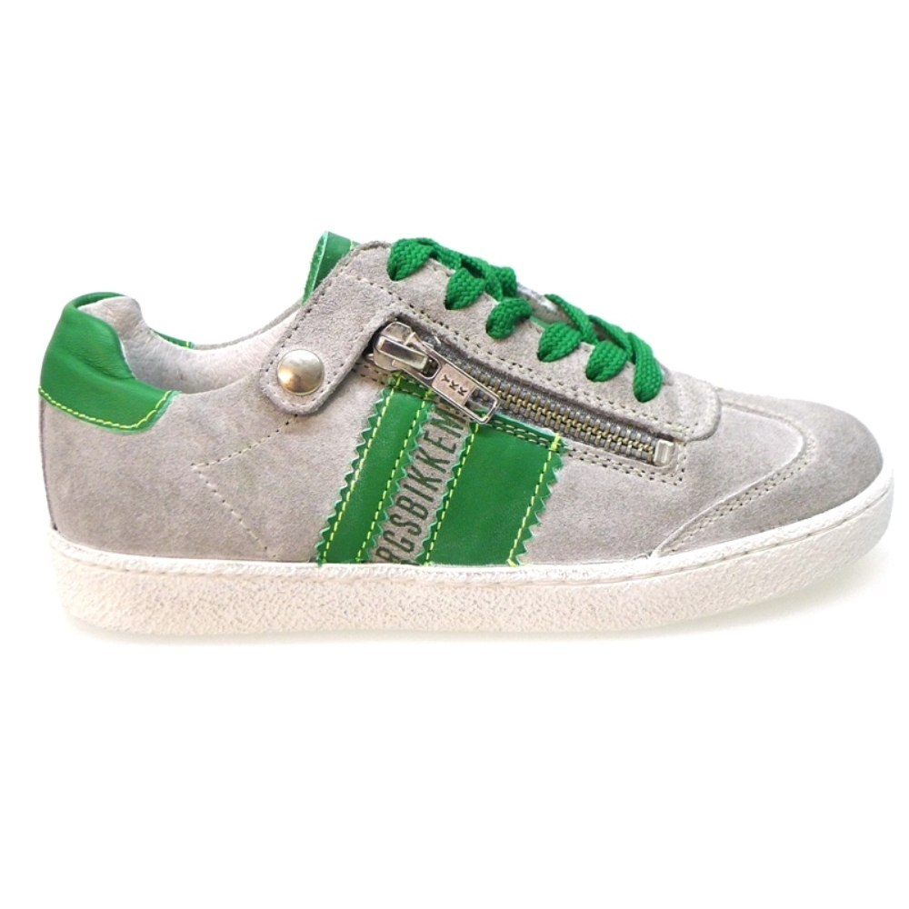 Zapato Deportivo Cremallera Gris Y Verde Bikkembergs Bkj102861 foto 3