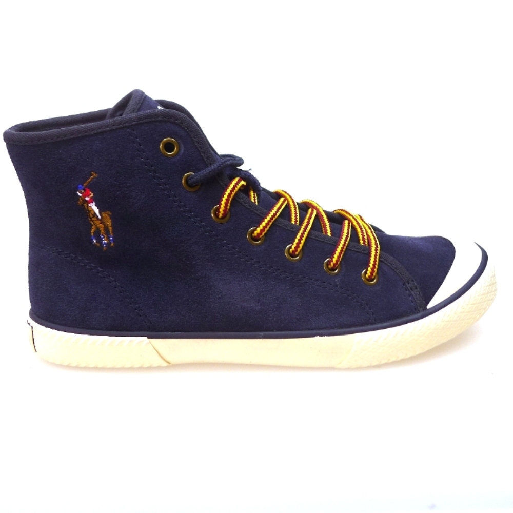 Bota Deportiva Cordon Polo Ralph Lauren Chaz Mid Azul foto 3