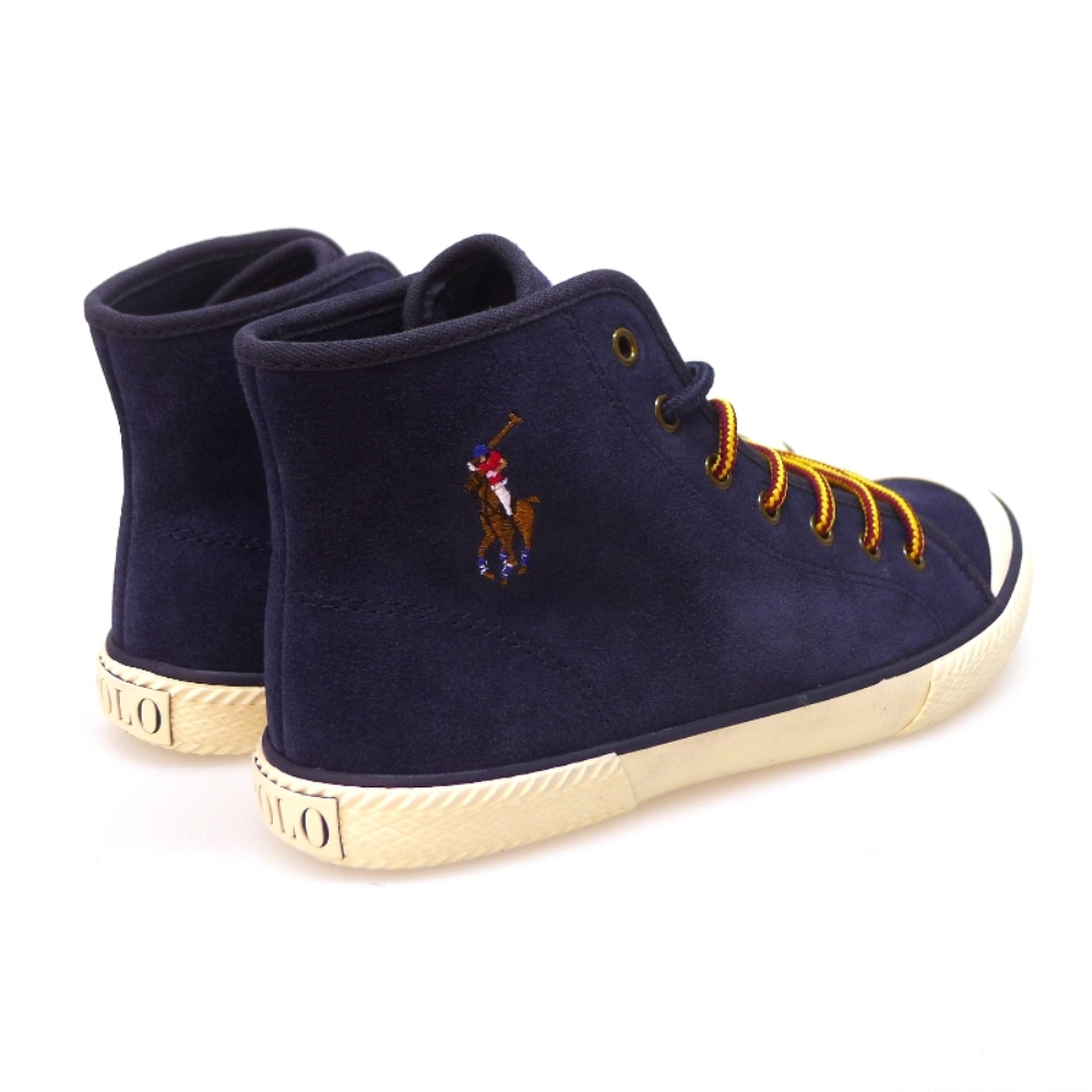 Bota Deportiva Cordon Polo Ralph Lauren Chaz Mid Azul foto 4