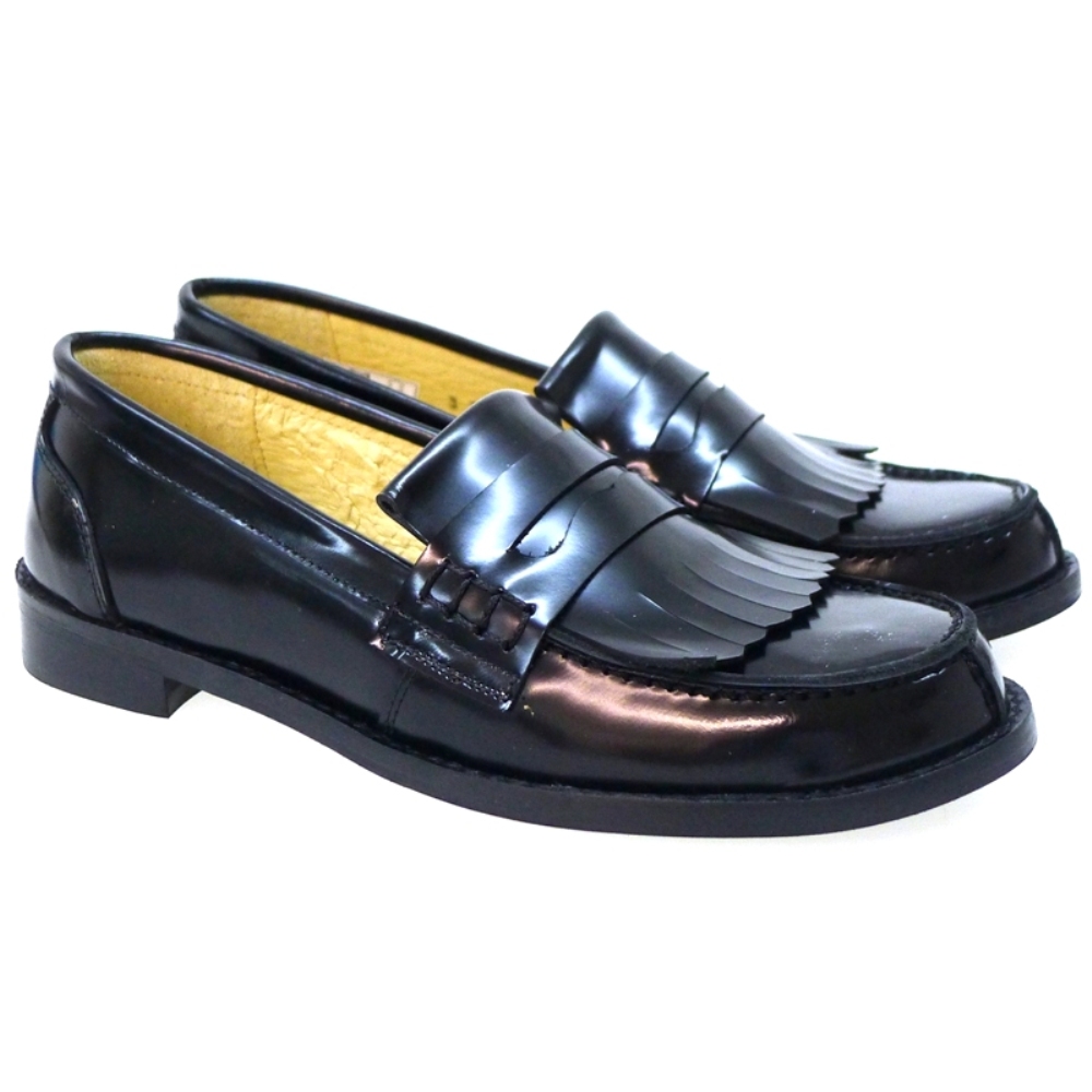 Mocasin Lengueta Y Flecos Clarys 5928 Negro