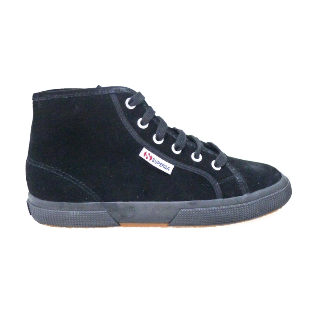 Sneakers Bota Deportiva Cordon Superga 2095 Sueu Full Negro