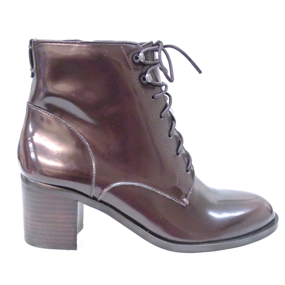 Botín cordón y tacón Sam Edelman Jardin Burgundy Outlet foto 3