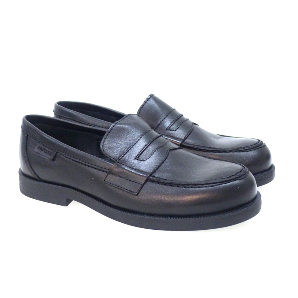 Mocasin Antifaz Para Colegio Negro